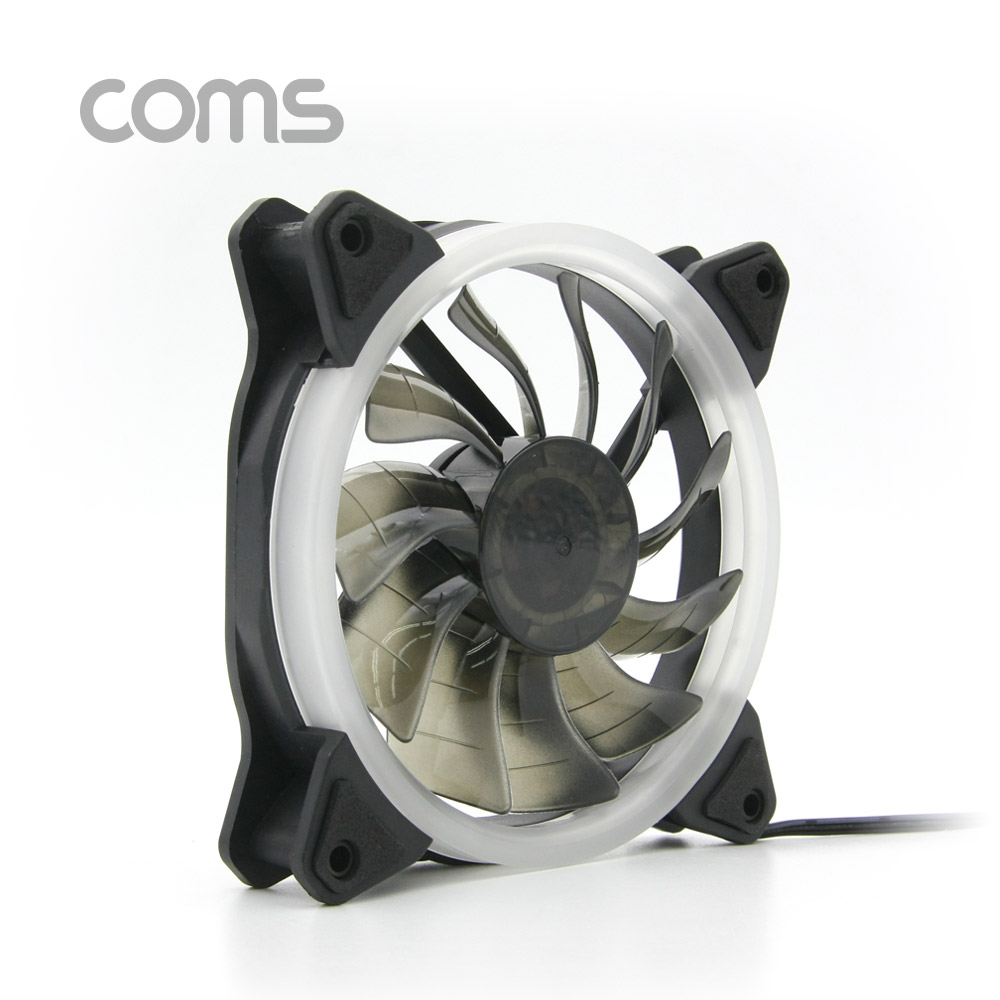 Coms 쿨러 케이스용 CASE, 120mm, Rainbow LED, Cooler