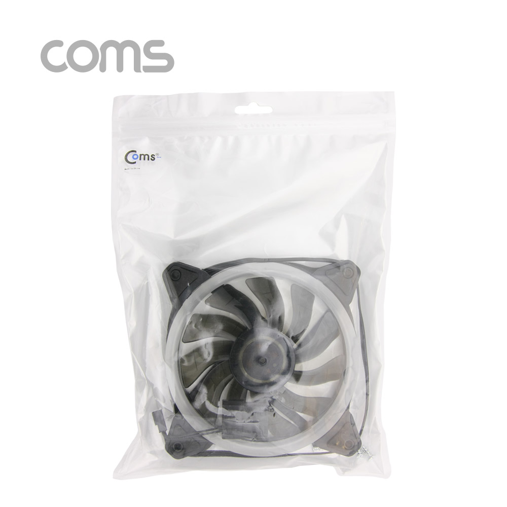 Coms 쿨러 케이스용 CASE, 120mm, Rainbow LED, Cooler