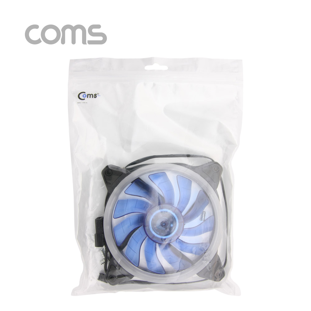 Coms 쿨러 케이스용 CASE, 120mm, Blue LED, Cooler