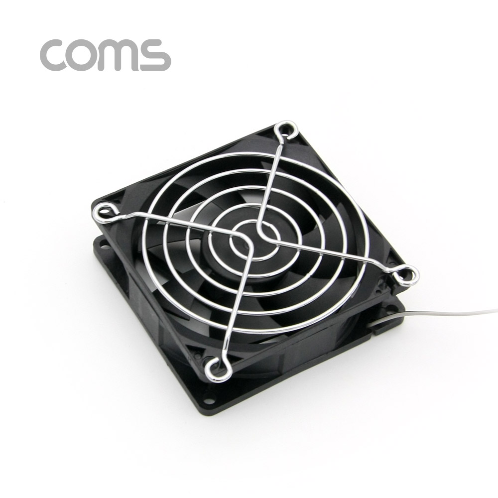Coms 쿨러 CASE (80mm), 팬 그릴 포함, USB 전원