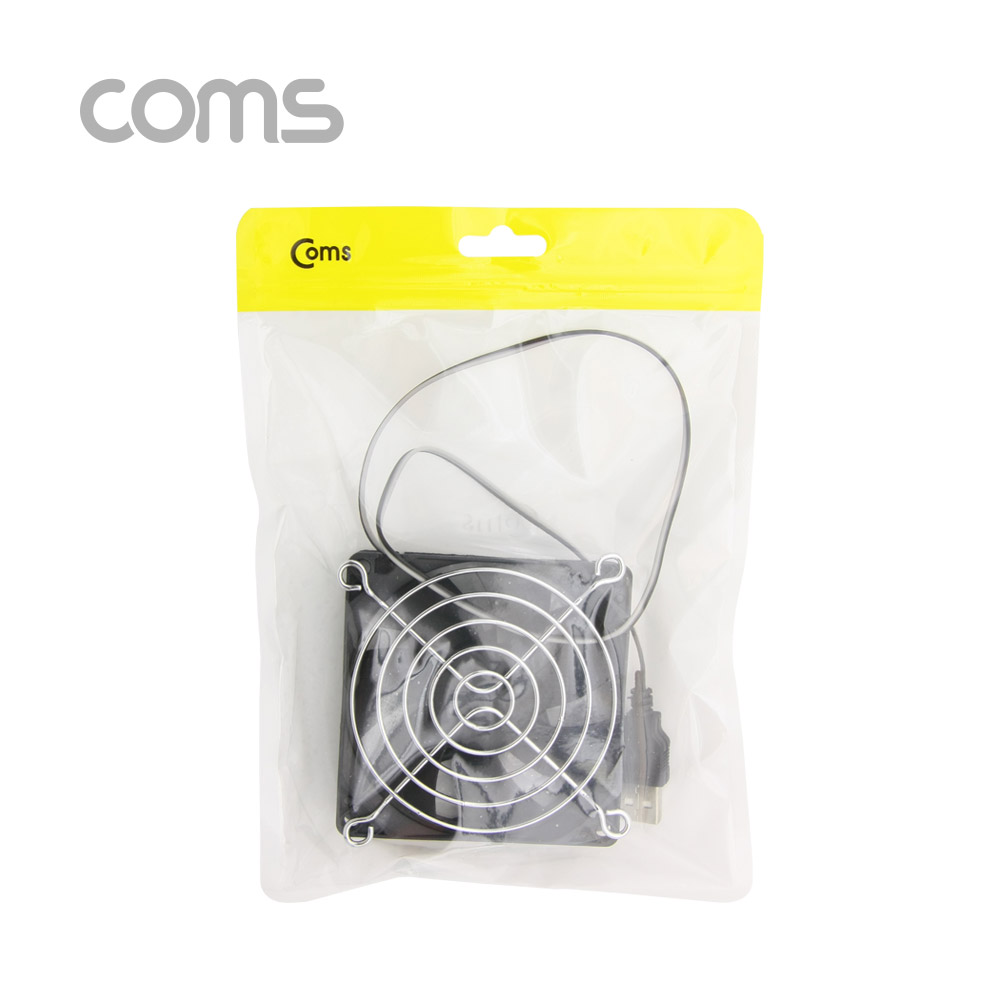 Coms 쿨러 CASE (80mm), 팬 그릴 포함, USB 전원
