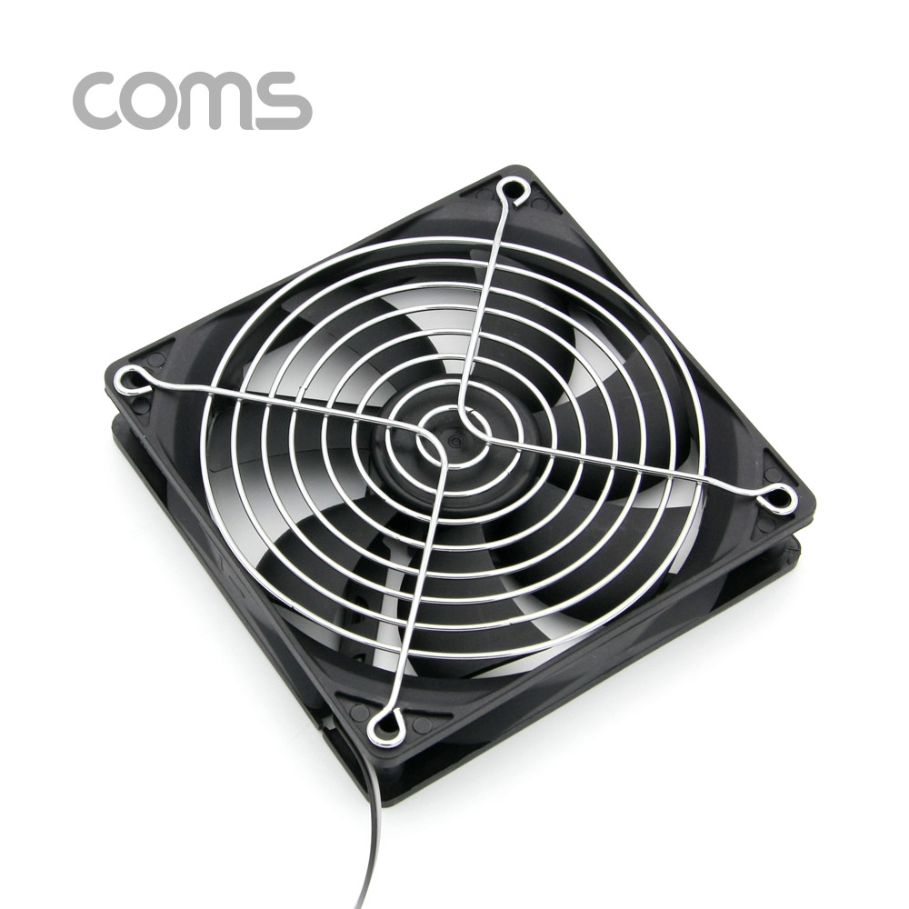 Coms 쿨러 CASE (120mm), 팬 그릴 포함, USB 전원