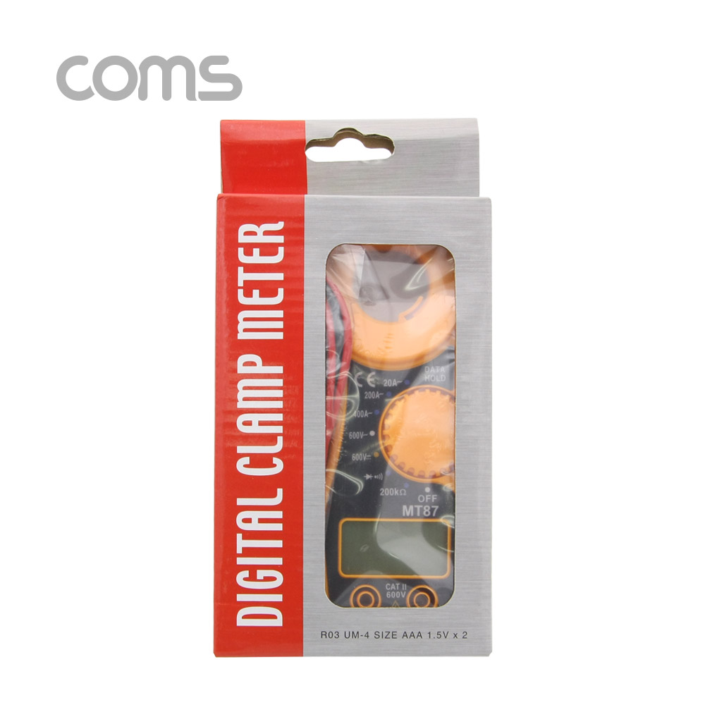 Coms 디지털 클램프 테스터 / DC/AC/AC전류/저항