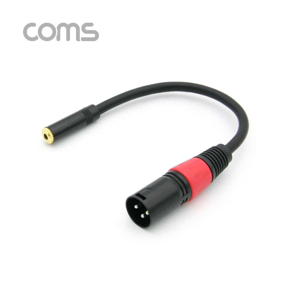 Coms 캐논 젠더/케이블, 캐논(M)/3.5 ST(F) 20cm