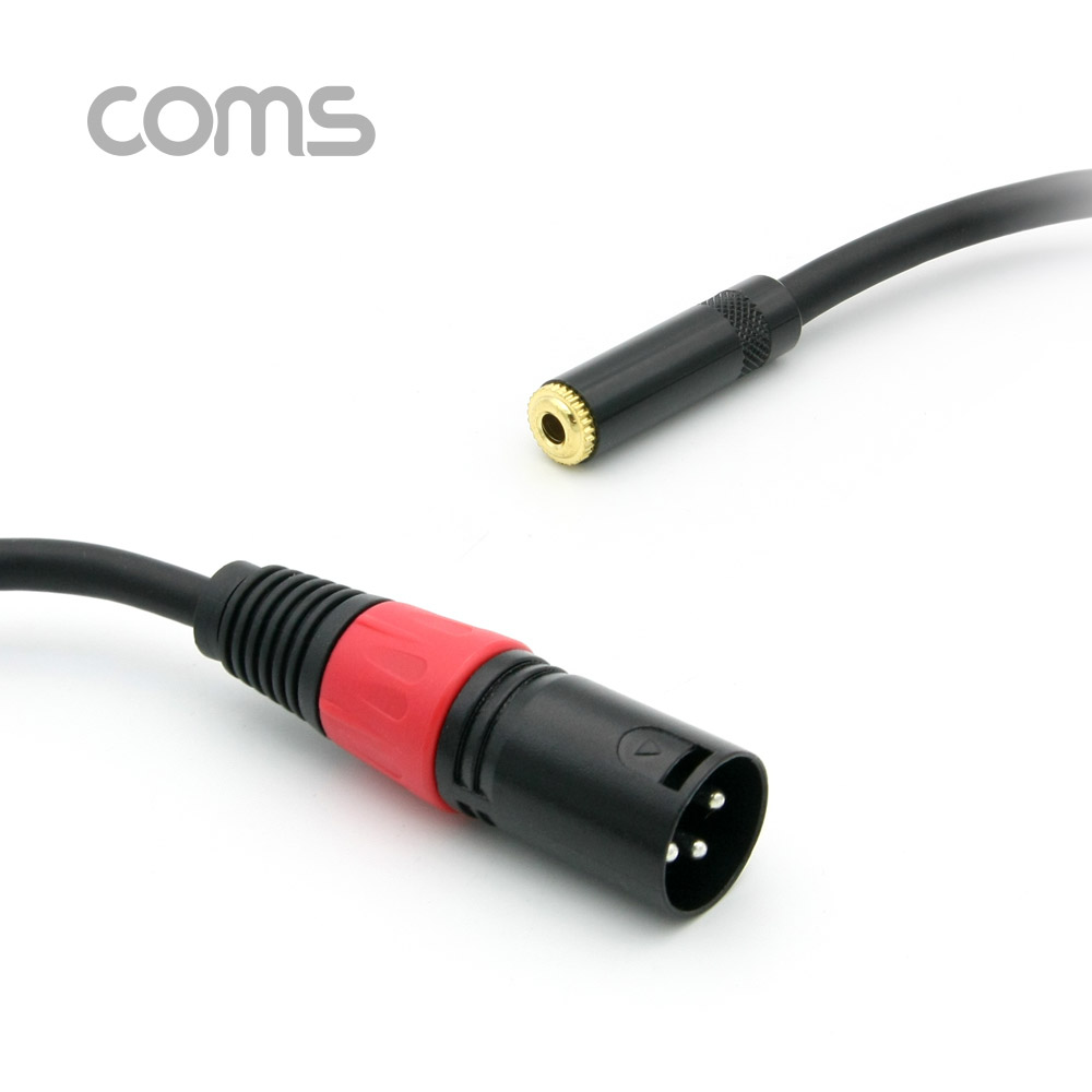 Coms 캐논 젠더/케이블, 캐논(M)/3.5 ST(F) 20cm