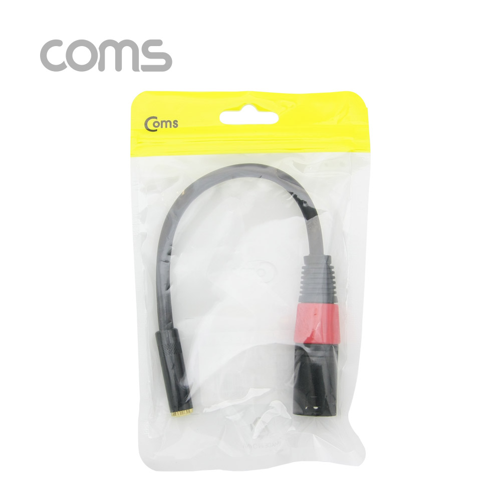 Coms 캐논 젠더/케이블, 캐논(M)/3.5 ST(F) 20cm