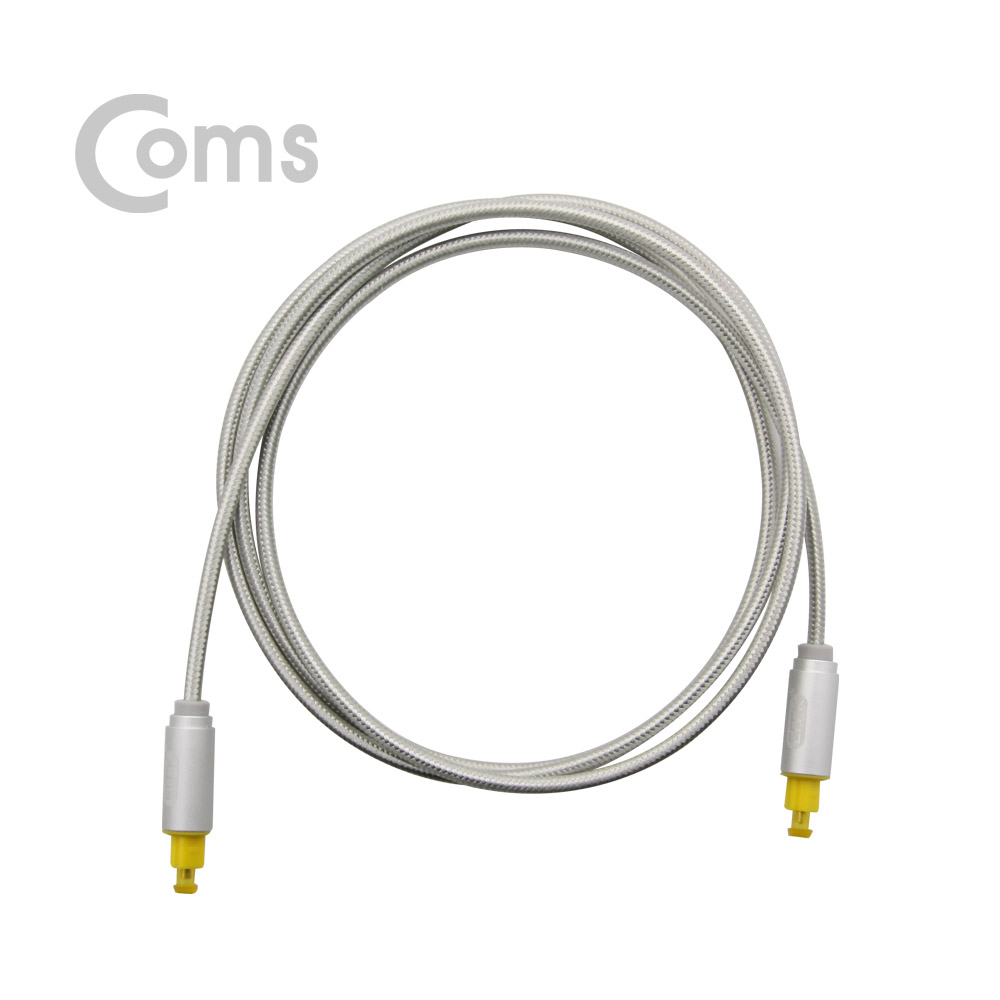 Coms 오디오광케이블(EMK/Gray) 각/각 1.5M - 4∮, Toslink to Toslink