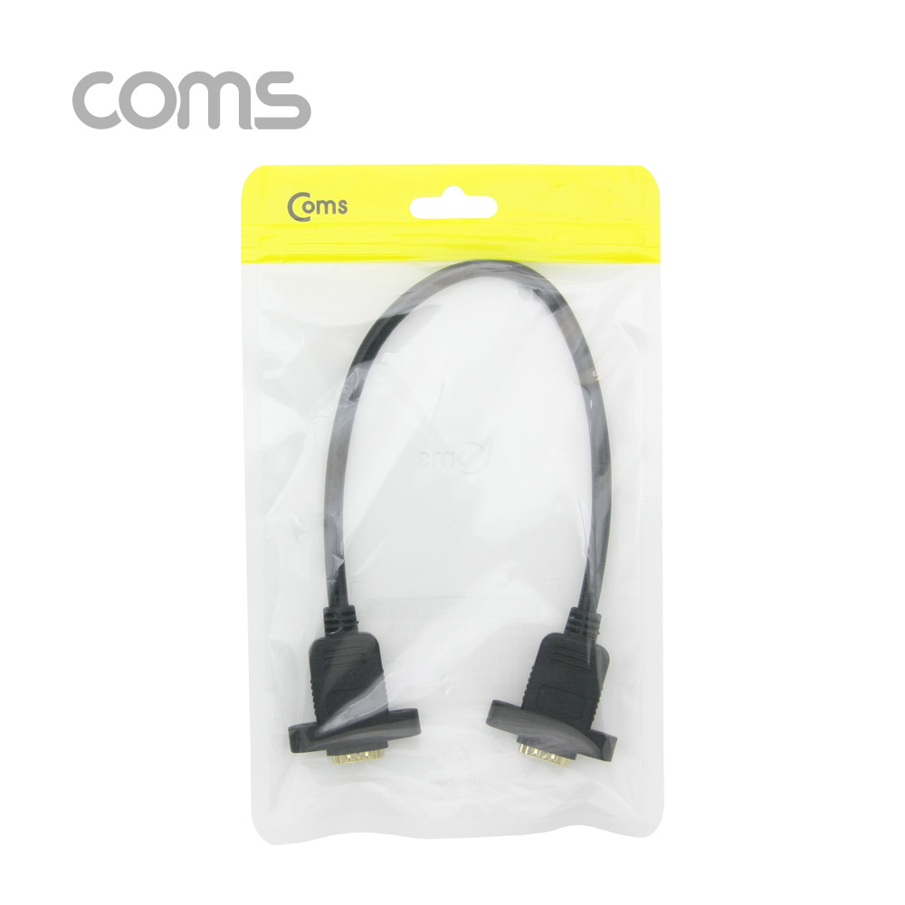 Coms HDMI 포트형 젠더/케이블(F/F) 브라켓 연결용 30cm