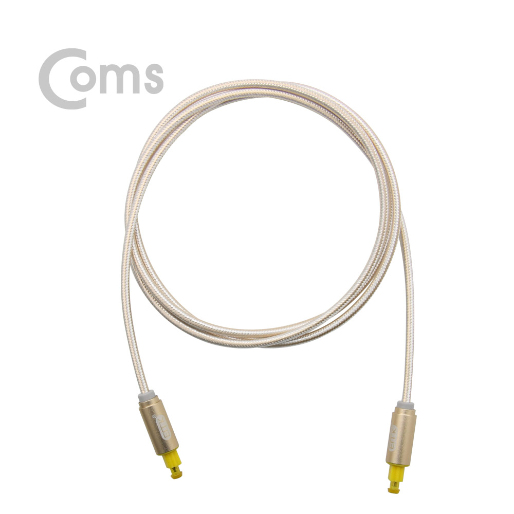 Coms 오디오광케이블(EMK/Gold) 각/각 1.5M - 4∮, Toslink to Toslink