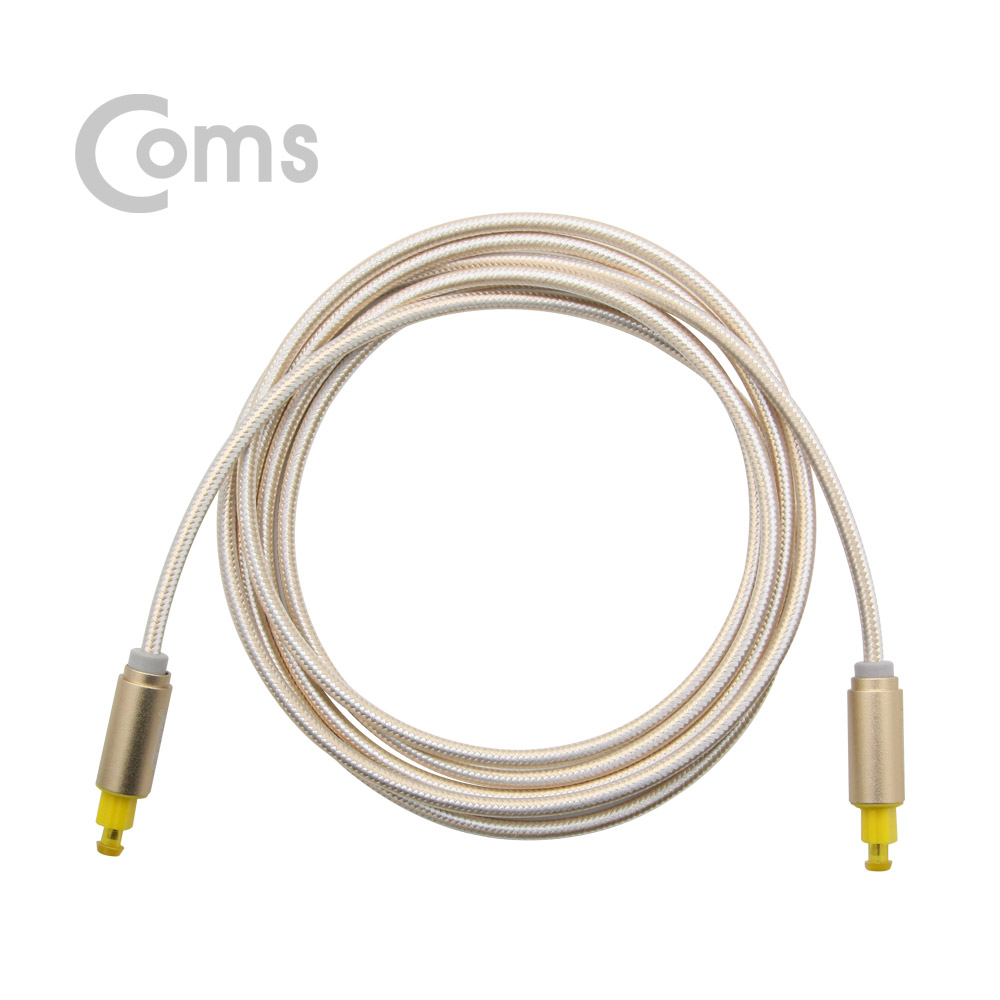 Coms 오디오광케이블(EMK/Gold) 각/각 2M - 4∮, Toslink to Toslink