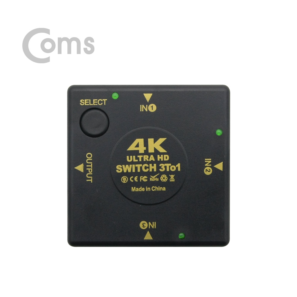 Coms HDMI 선택기(3:1) / 4K2K(Ultra HD) @ 30Hz 지원