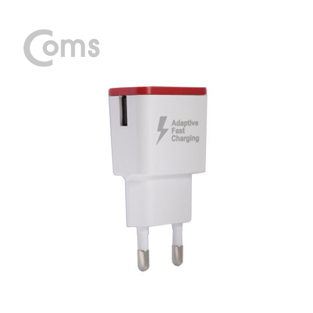 Coms G POWER 고속가정용 충전기, QC2.0 WHITE/ 케이블 미포함