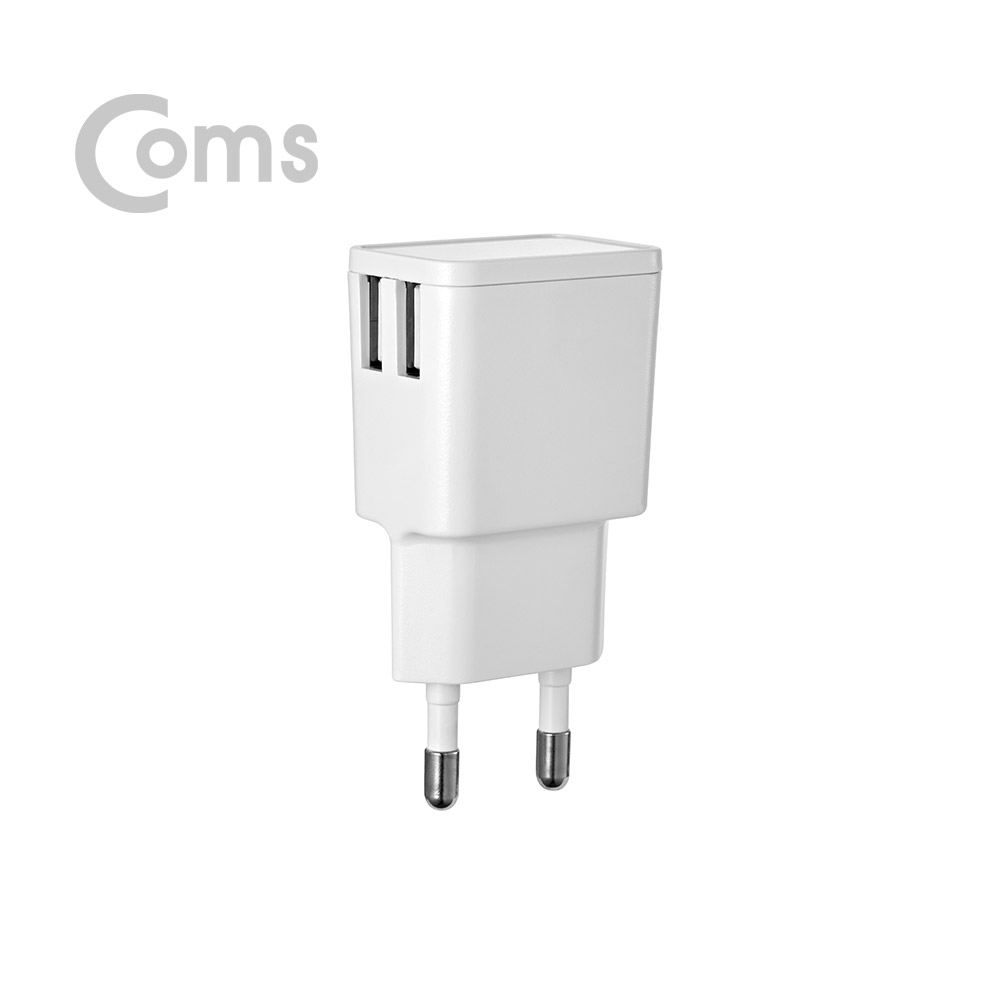 Coms G POWER 가정용 5V 2.0A / 2 포트 C타입케이블(1.5M)/ WHITE