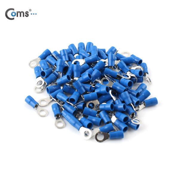 Coms 터미널(100pcs)/ Ring단자, RVS 2-5, 파랑, 5.3mm