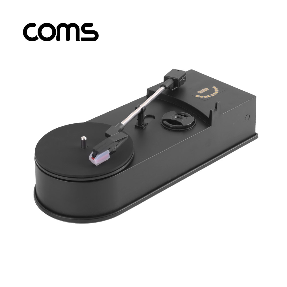 Coms 미니 USB 턴테이블/LP 레코드 플레이어 (MP3/WAV 변환, 녹음)