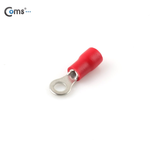 Coms 터미널(100pcs)/ Ring단자, RVM 1.25-3.5, 빨강, 3.7mm