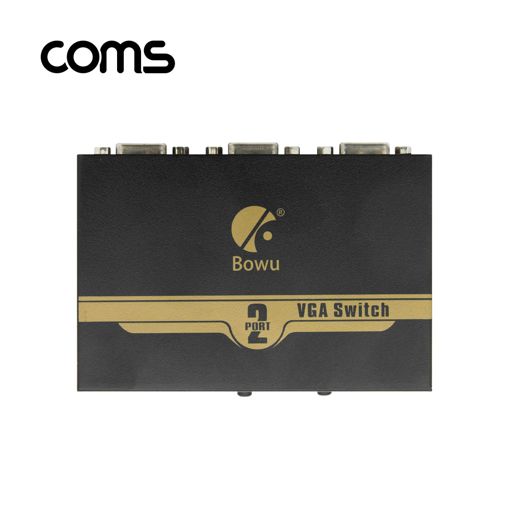 Coms VGA / RGB 선택기 (2:1) / IR기능 / 모니터 Switch / PC - 2Port / 모니터 - 1Port