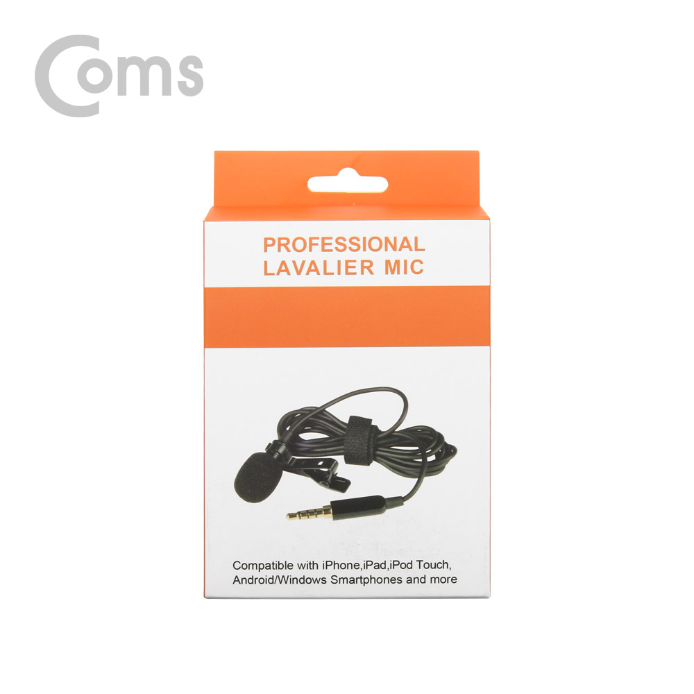 Coms 마이크 (클립형) Twin/ 3극 젠더 포함