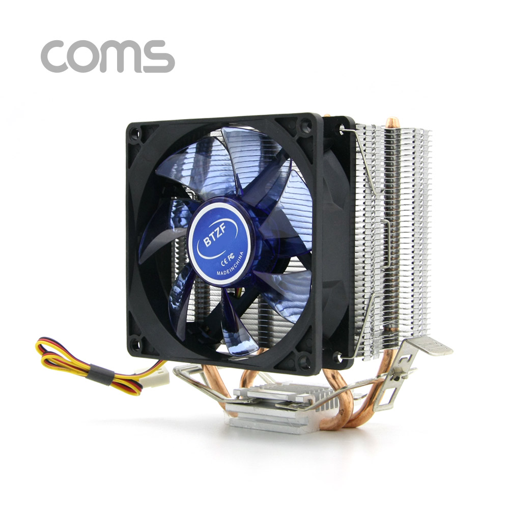 Coms CPU 쿨러 / 90mm / Blue / Intel LGA 775, 1155, 1156 / AMD 754,AM2,AM2+,AM3
