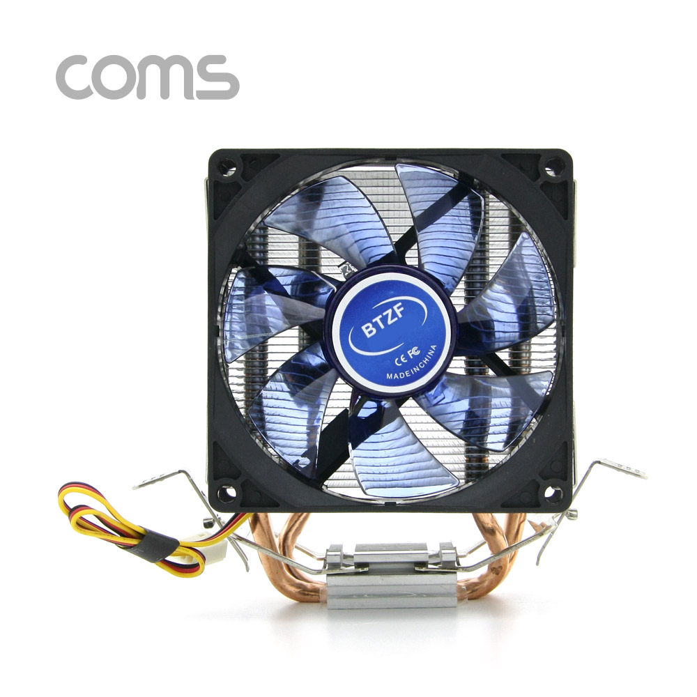 Coms CPU 쿨러 / 90mm / Blue / Intel LGA 775, 1155, 1156 / AMD 754,AM2,AM2+,AM3