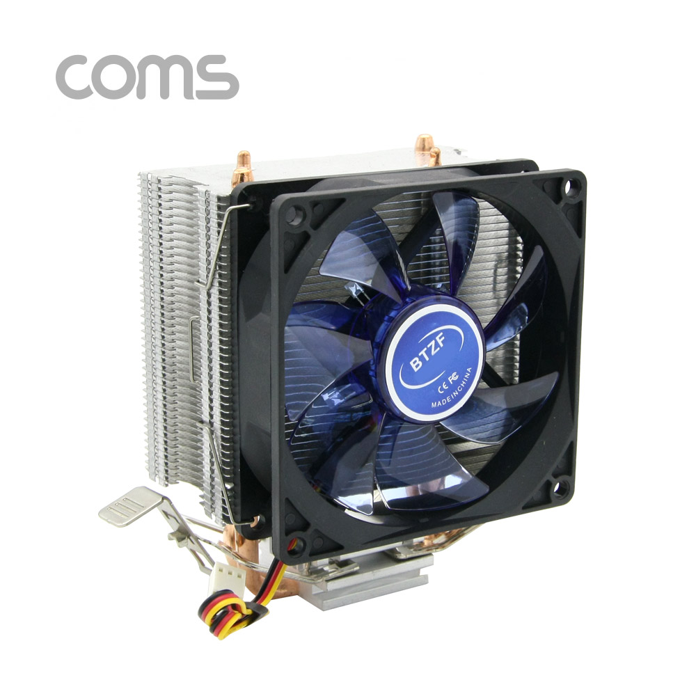 Coms CPU 쿨러 / 90mm / Blue / Intel LGA 775, 1155, 1156 / AMD 754,AM2,AM2+,AM3