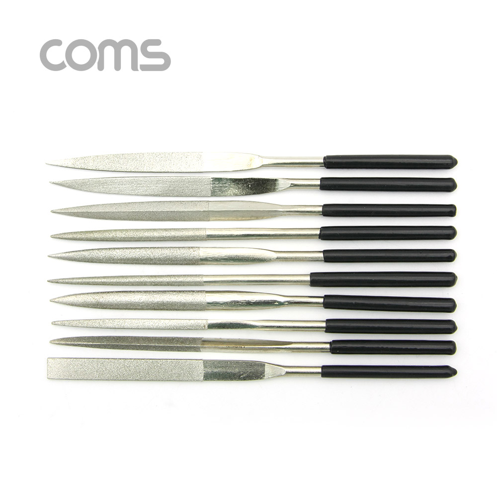 Coms 다듬질용 줄세트, 다듬줄 세트 10pcs / 야스리, 공구줄, 쇠줄 / 180mm