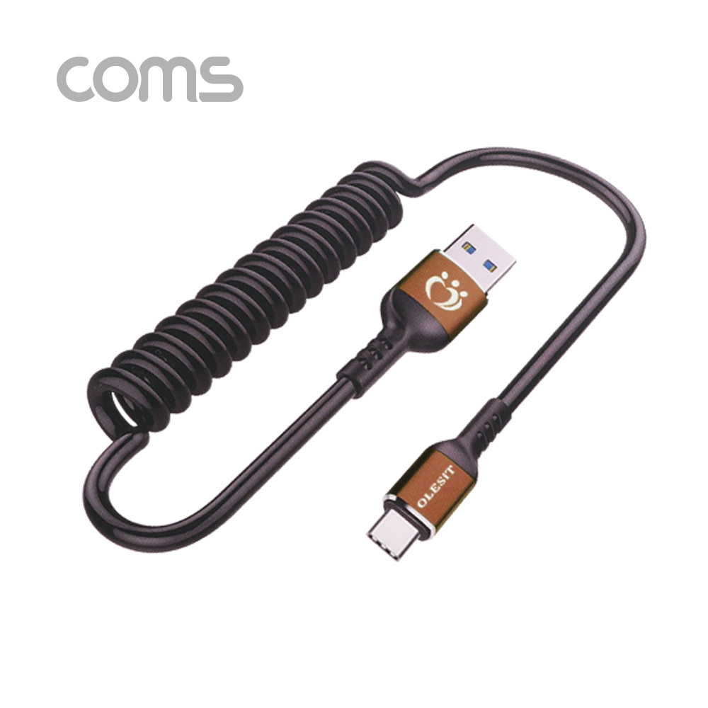 Coms USB 3.1 케이블(스프링) 최대 1.5M / Type C