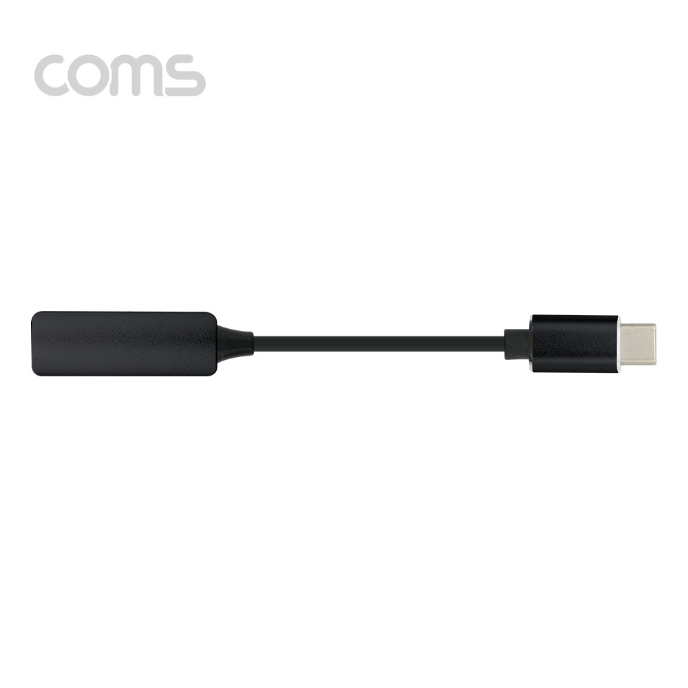 Coms USB 3.1 Type C to 3.5mm 오디오+충전 컨버터 케이블형, Metal/Black, 샤오미/화웨이 전용(국내폰 사용불가)