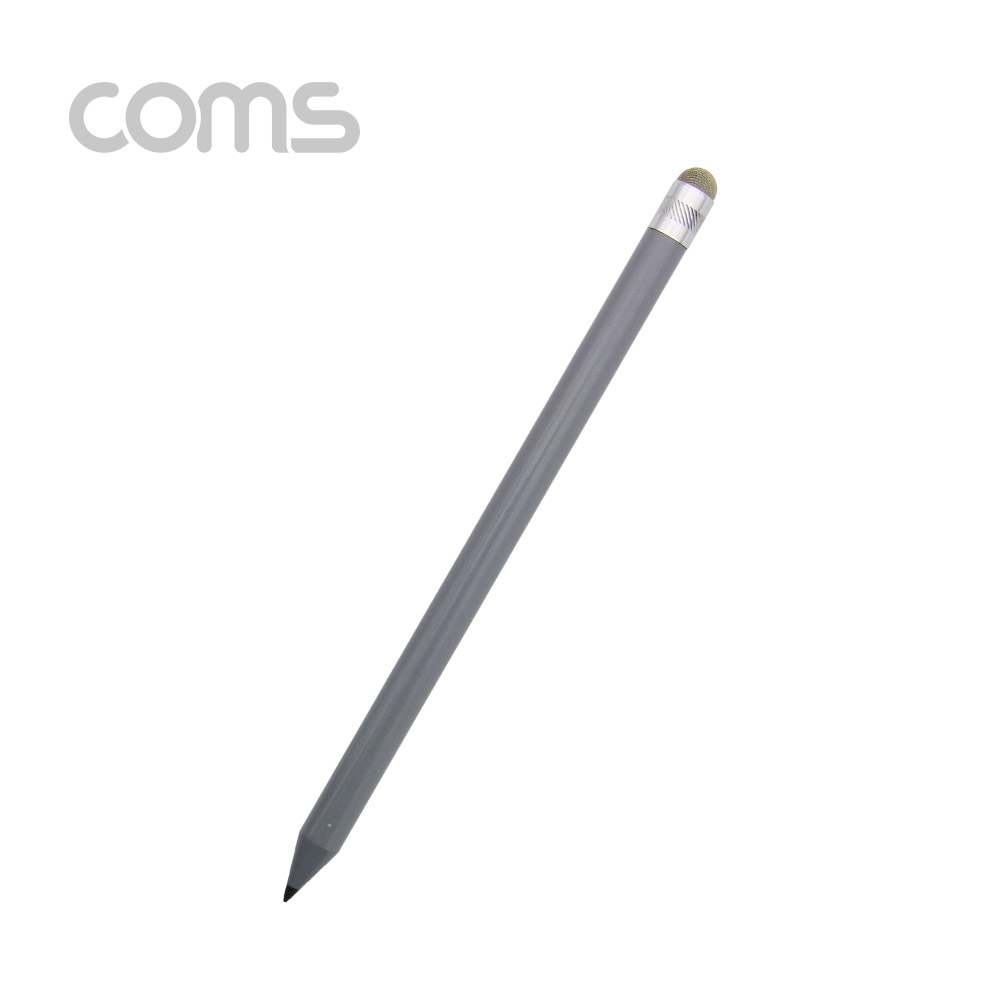 Coms 터치펜 원형 연필 15cm, Gray / 스타일러스