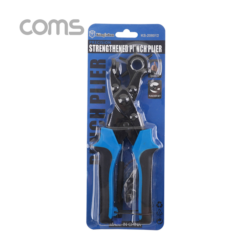 Coms 펀치 플라이어, 다용도 펀칭기, 회전 홀펀치, 가죽/벨트 펀칭