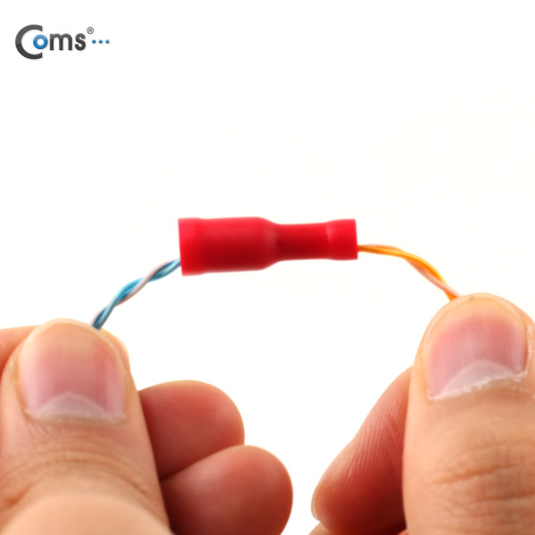 Coms Bullet 소켓(100pcs), FRD 1.25-156, 빨강, Female