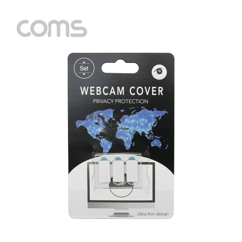 Coms 캠(Web Cam) 커버 White, 프라이버시 / 웹 캠 커버 / 카메라 커버