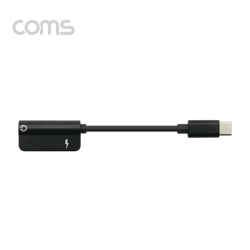 Coms USB 3.1(Type C) AUX 젠더(Y형) 12cm, Black/ 화웨이, 샤오미 전용(국내폰 사용불가)