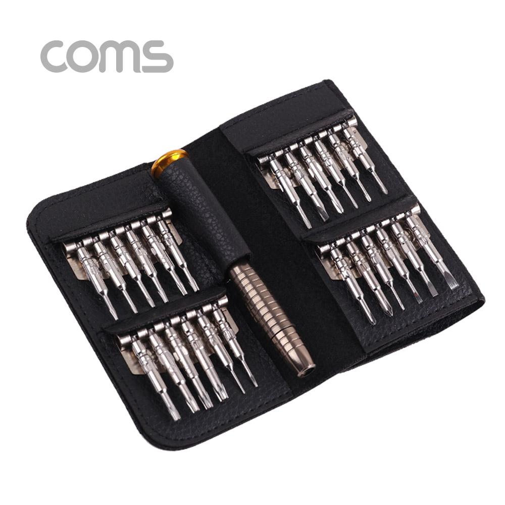 Coms 공구-드라이버 세트(정밀) / 휴대용 포켓 / 25 in 1 / driver set