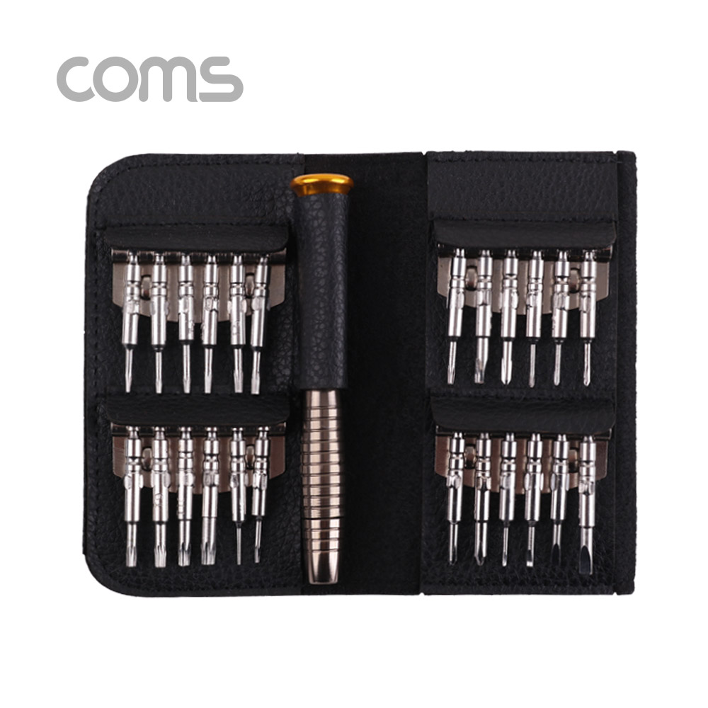 Coms 공구-드라이버 세트(정밀) / 휴대용 포켓 / 25 in 1 / driver set