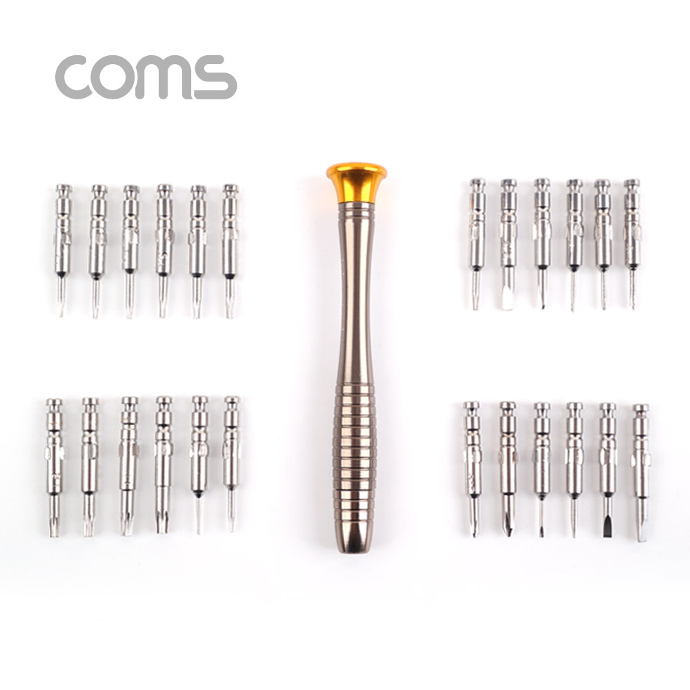 Coms 공구-드라이버 세트(정밀) / 휴대용 포켓 / 25 in 1 / driver set