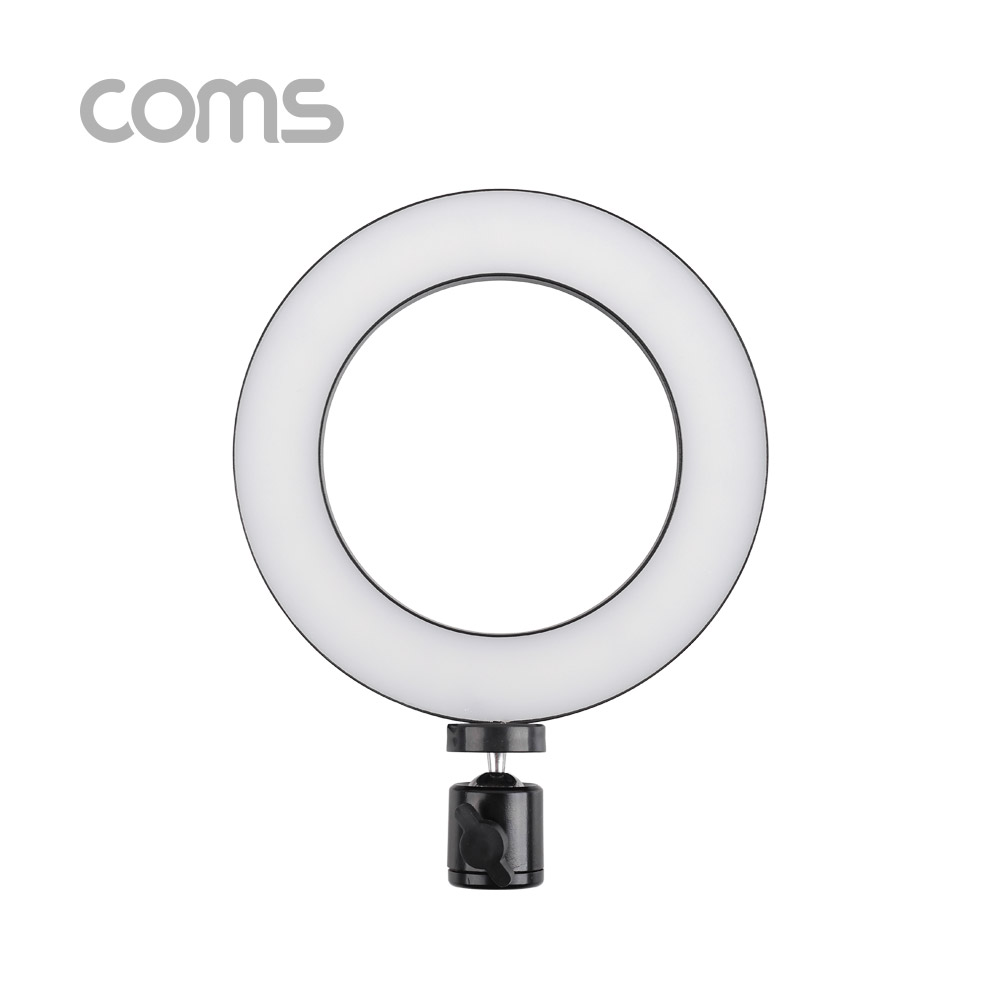 Coms LED 미니 원형 램프 / 링 라이트 / 개인방송용 조명 / USB 전원 / Ring Light / 16cm