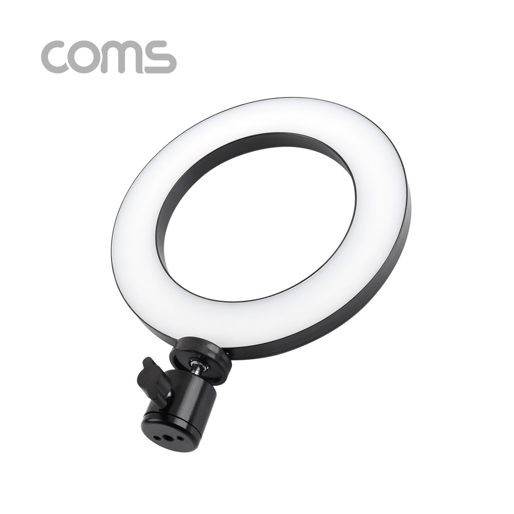 Coms LED 미니 원형 램프 / 링 라이트 / 개인방송용 조명 / USB 전원 / Ring Light / 16cm