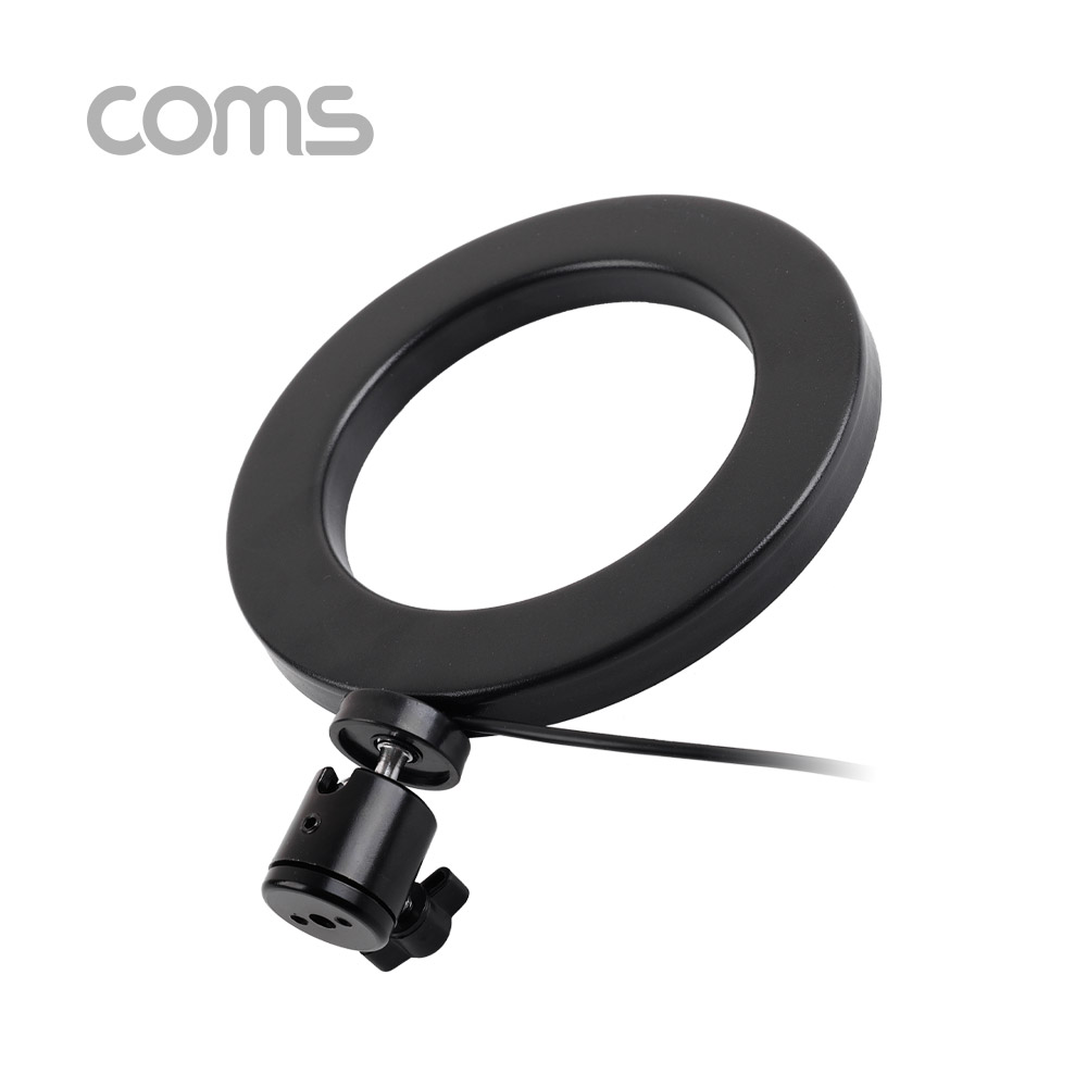 Coms LED 미니 원형 램프 / 링 라이트 / 개인방송용 조명 / USB 전원 / Ring Light / 16cm
