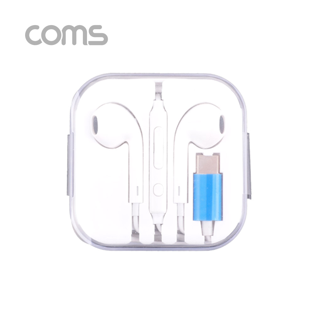 Coms 이어폰, Type C 1.1m / 볼륨컨트롤/ 마이크 / 화웨이, 샤오미 전용 (국내폰 사용불가)
