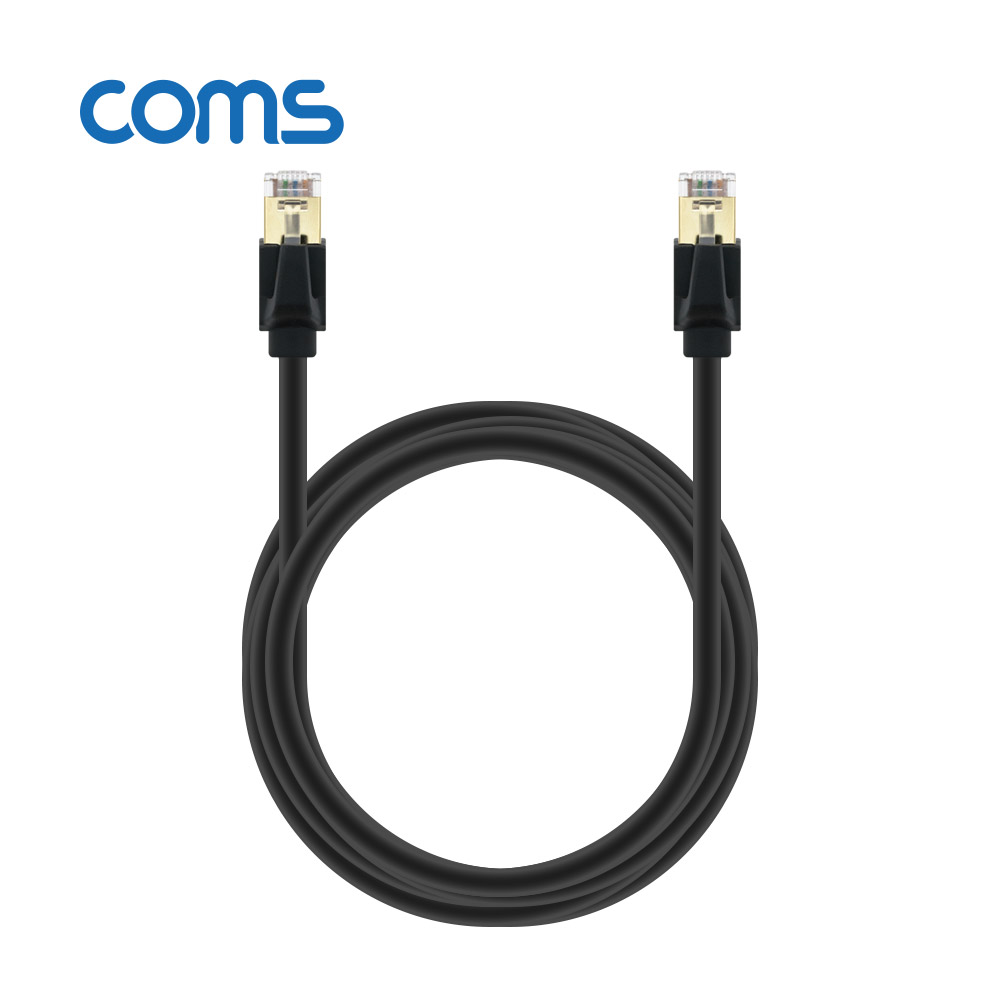 Coms 기가비트 랜케이블(Direct/Cat 8) 3M / LAN / 40Gbps / 26AWG / Fluke Test