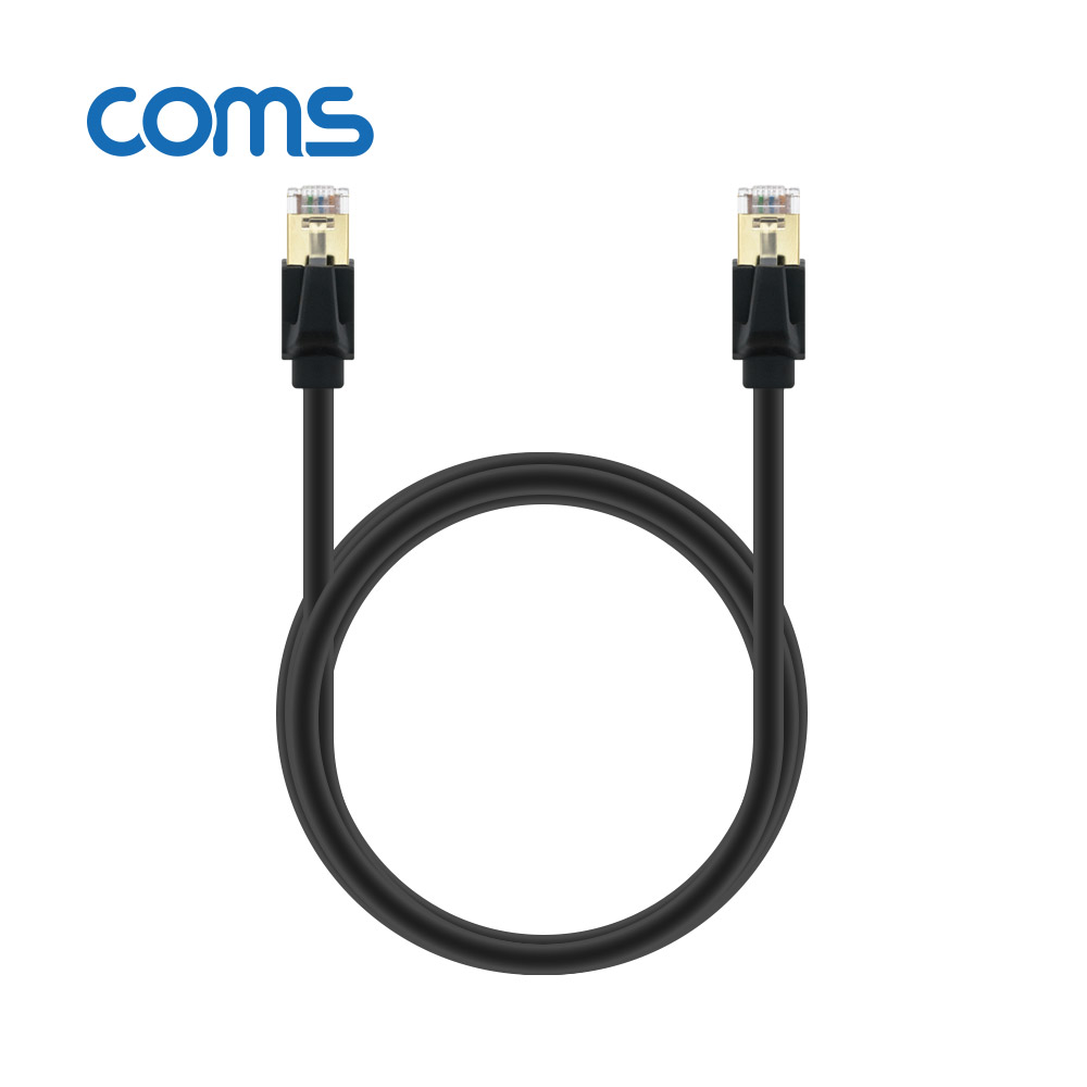 Coms 기가비트 랜케이블(Direct/Cat 8) 1.5M / LAN / 40Gbps / 26AWG / Fluke Test