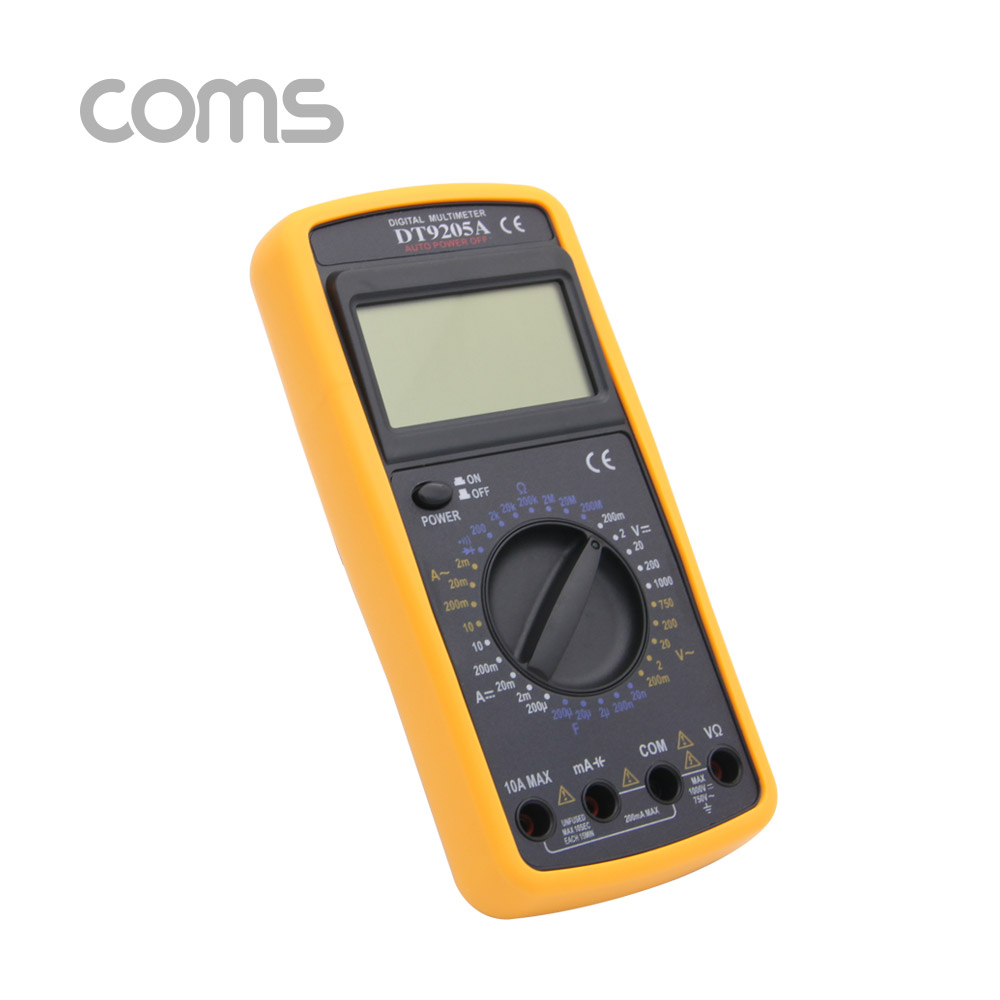 Coms 디지털 멀티 테스터기 / AC/DC 전압/전류/저항/다이오드/Audible Continuity 측정