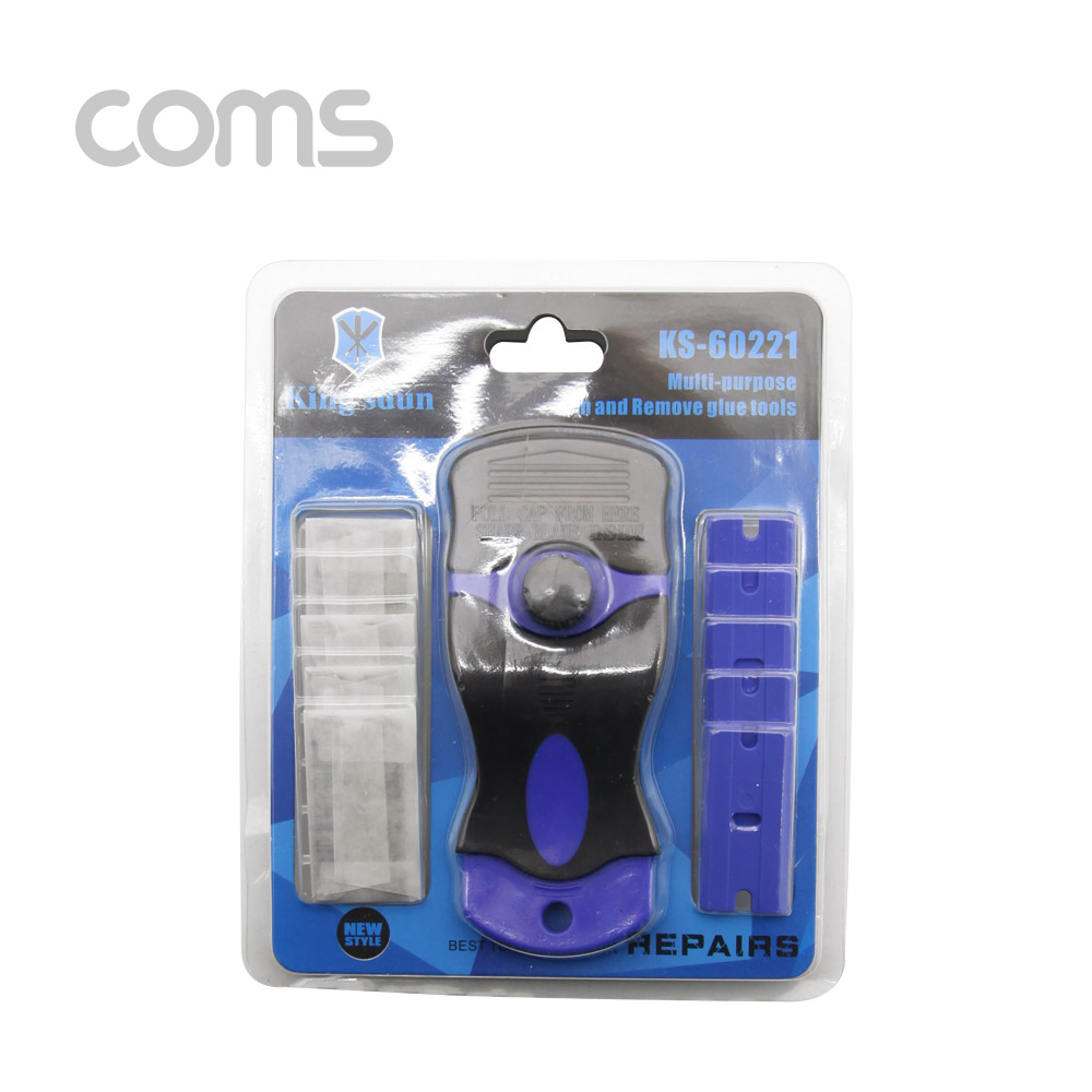 Coms 스크래퍼(헤라) /칼날 교체 / 리필 날 제공/ 접착제 제거
