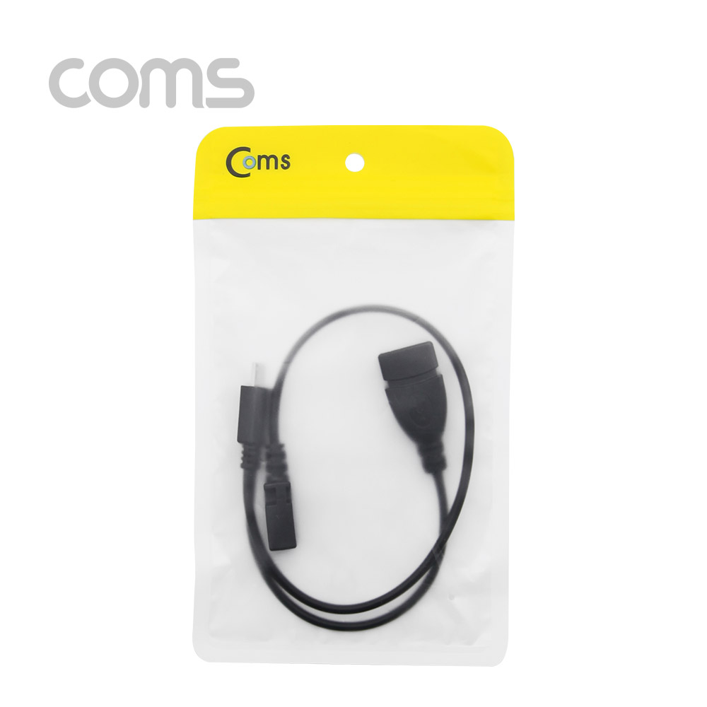Coms 스마트폰 OTG 젠더- Micro 5P(F) 보조전원 Micro 5P(M)/USB A(F) 15cm+Micro 5P(F) 25cm