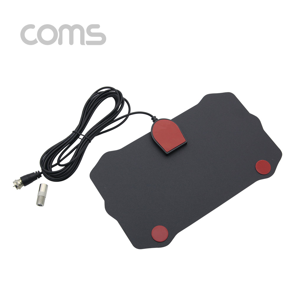 Coms 안테나 수신기(TV12), 디지털 TV 실내용, Black / 필름타입