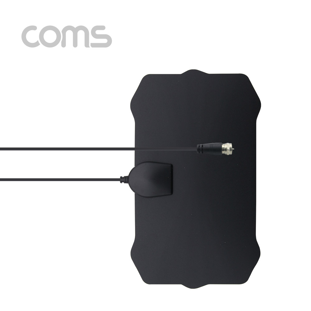 Coms 안테나 수신기(TV12), 디지털 TV 실내용, Black / 필름타입