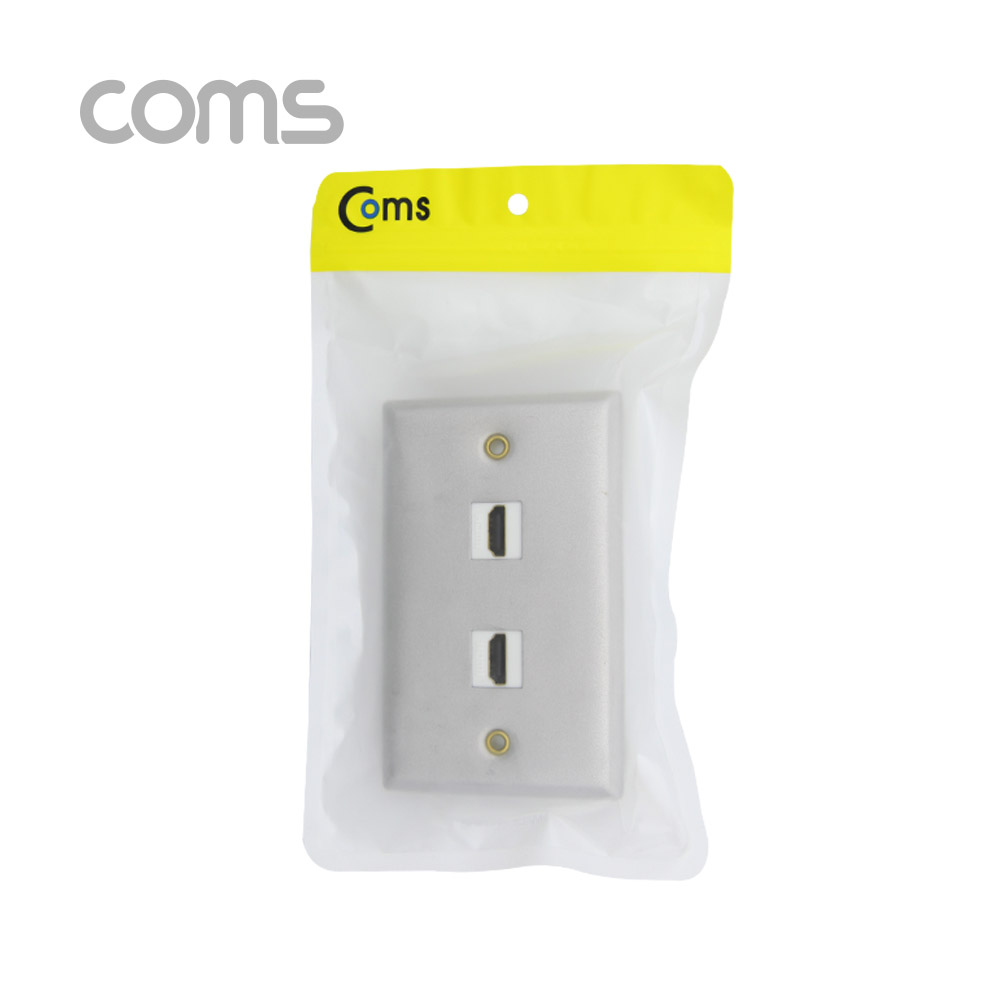 Coms HDMI (F/F) 월 플레이트 / 2Port / Wall Plate / 알루미늄 재질