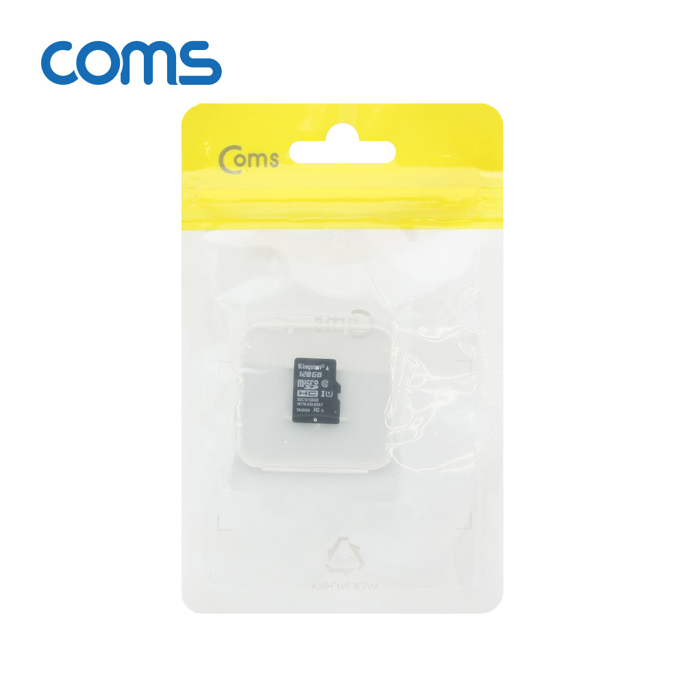 Coms 마이크로 SD Class10 128GB / 메모리카드 / Micro SDHC / Micro SD Card / 케이스 포함