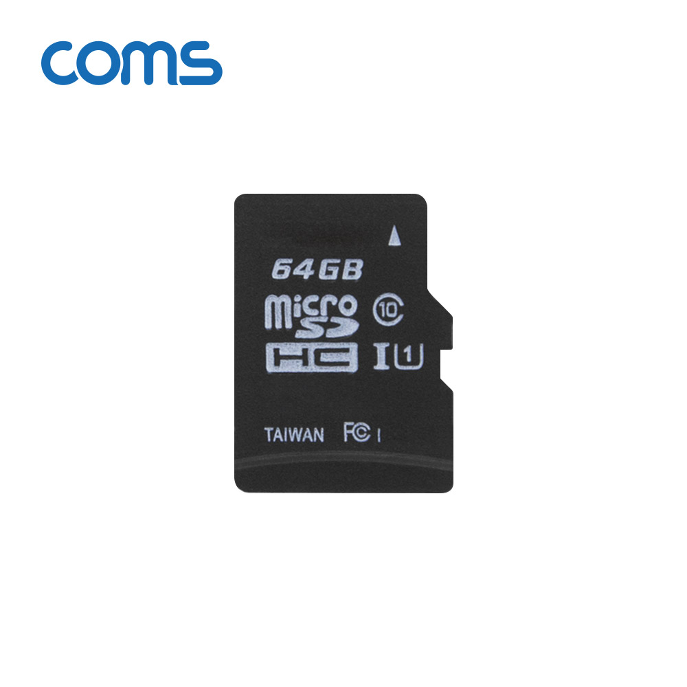 Coms 마이크로 SD Class10 64GB / 메모리카드 / Micro SDHC / Micro SD Card / 케이스 포함
